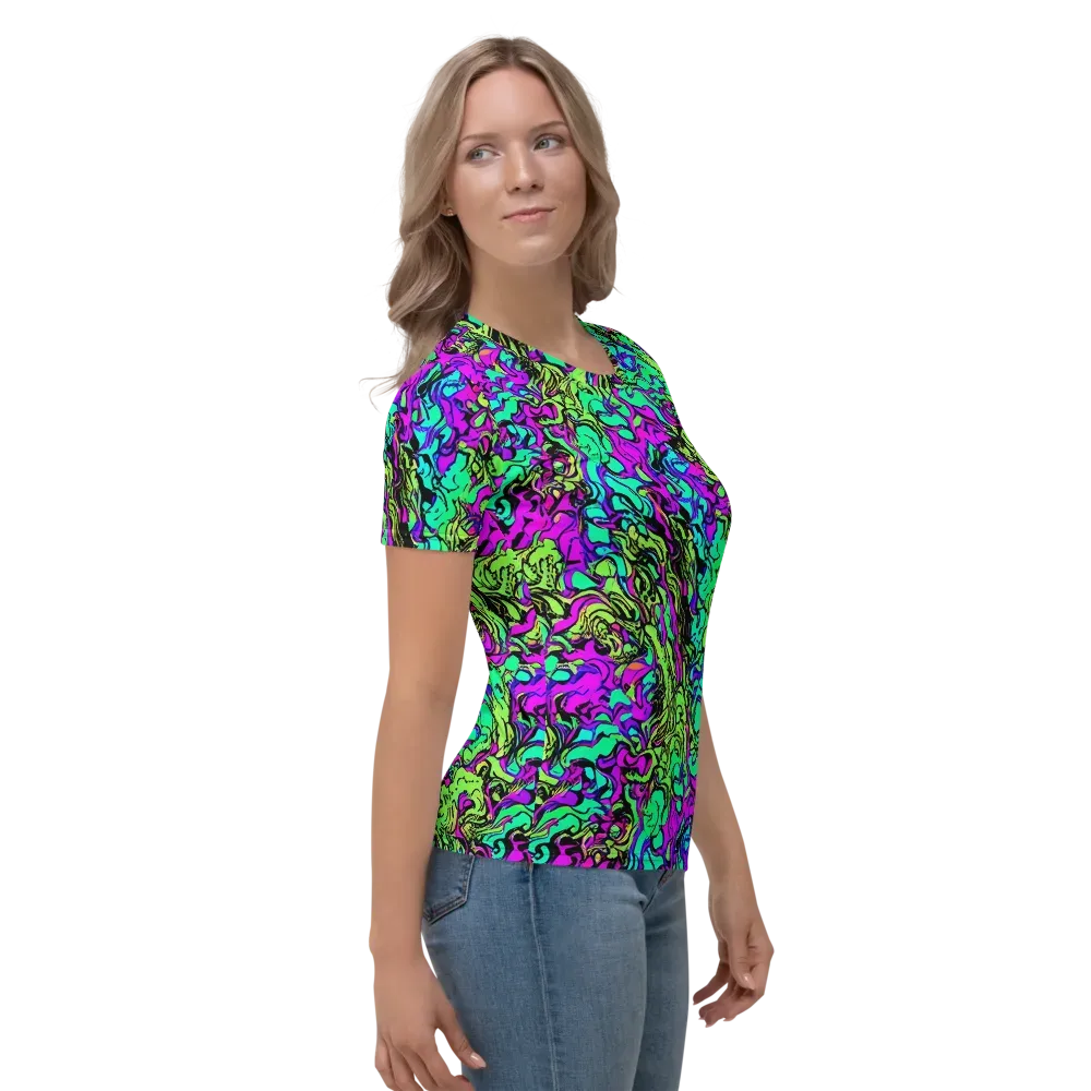 Electric Organics on Women's Crew Neck T-Shirt — Right