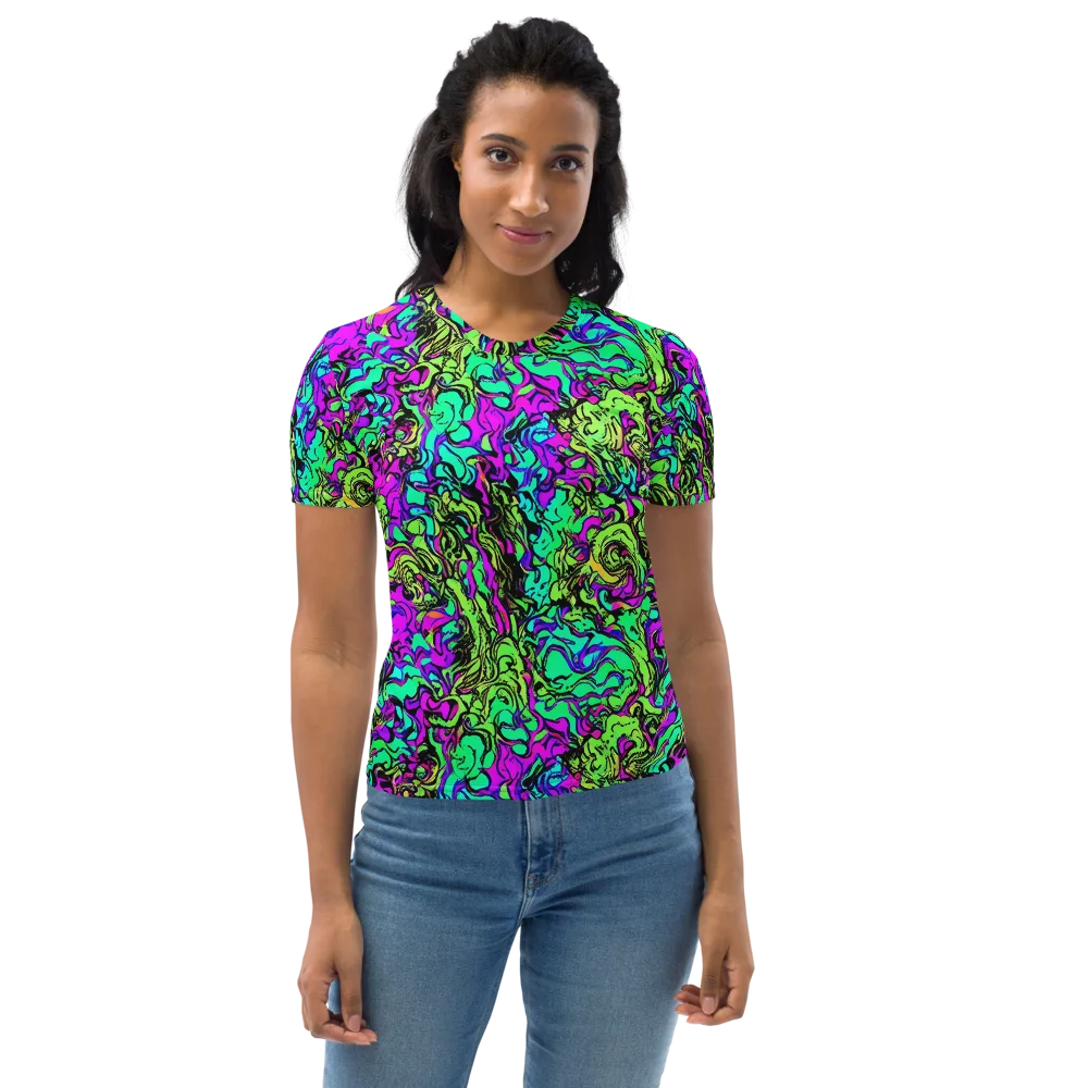 Electric Organics on Women's Crew Neck T-Shirt — Front