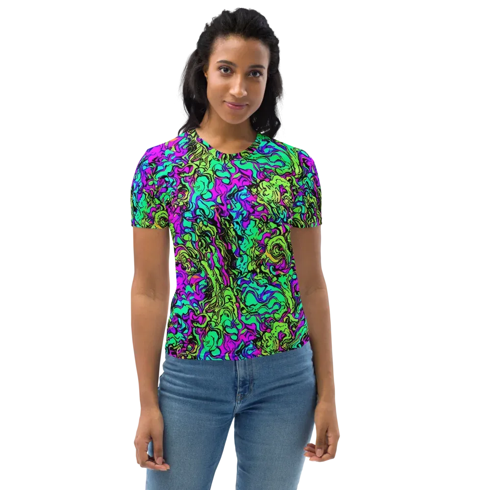 Electric Organics on Women's Crew Neck T-Shirt — Front