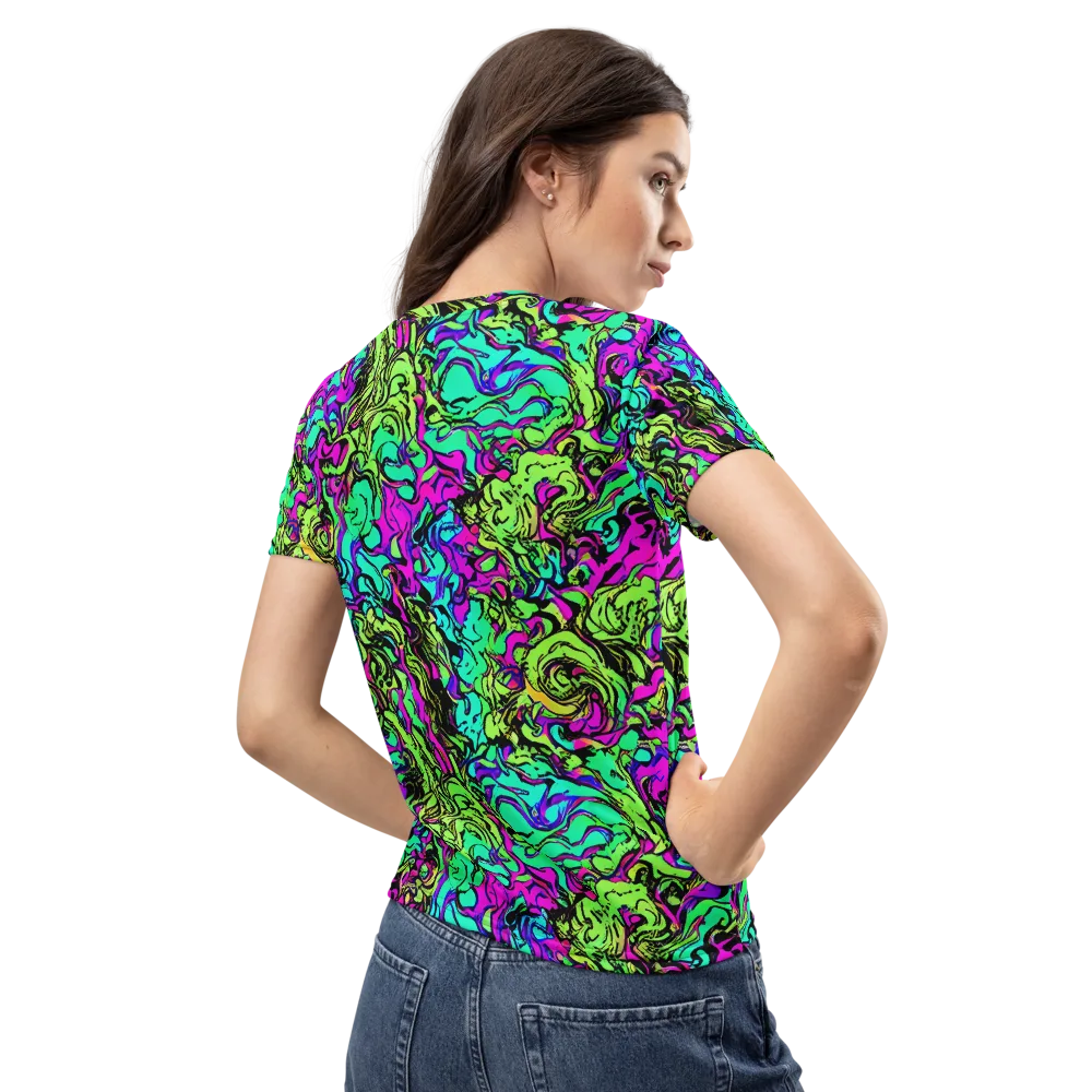 Electric Organics on Women's Crew Neck T-Shirt — Back