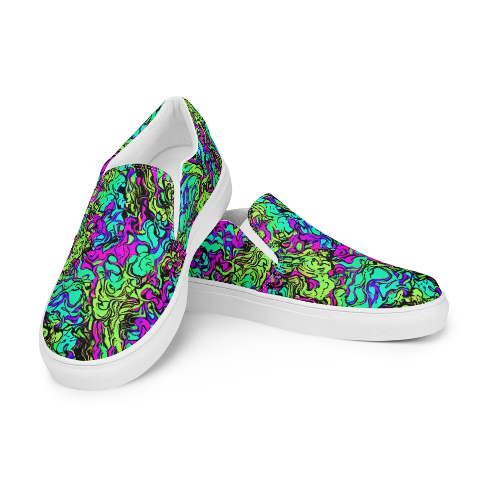 Electric Organics on Men's Slip-On Canvas Shoes — Left Front