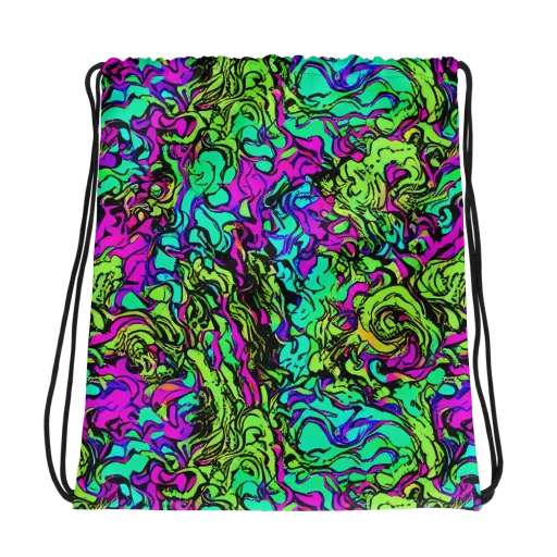Electric Organics on a Drawstring Bag