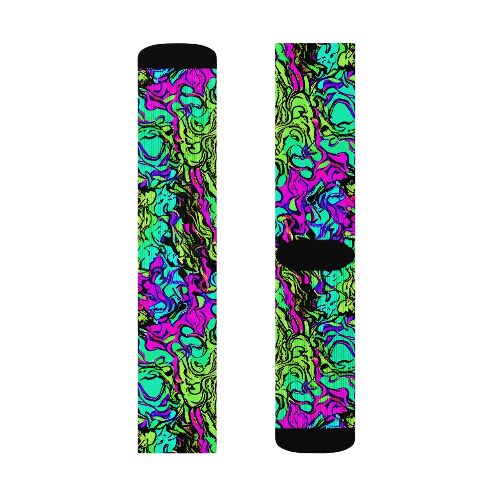 Electric Organics on Socks — Left Sock