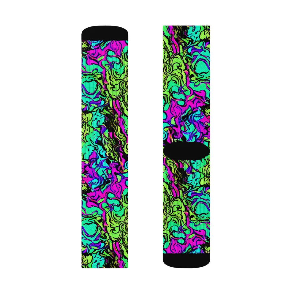 Electric Organics on Socks — Right Sock