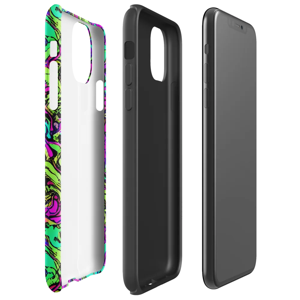 Electric Organics on Tough Case for iPhone® — Right