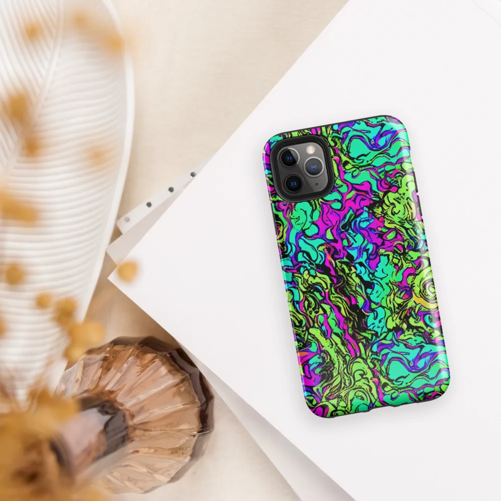 Electric Organics on Tough Case for iPhone® — Front