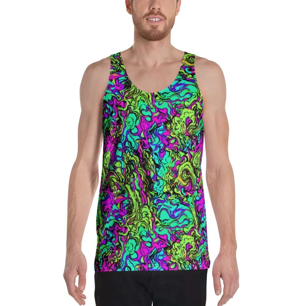 Electric Organics on Men's Tank Top — Front