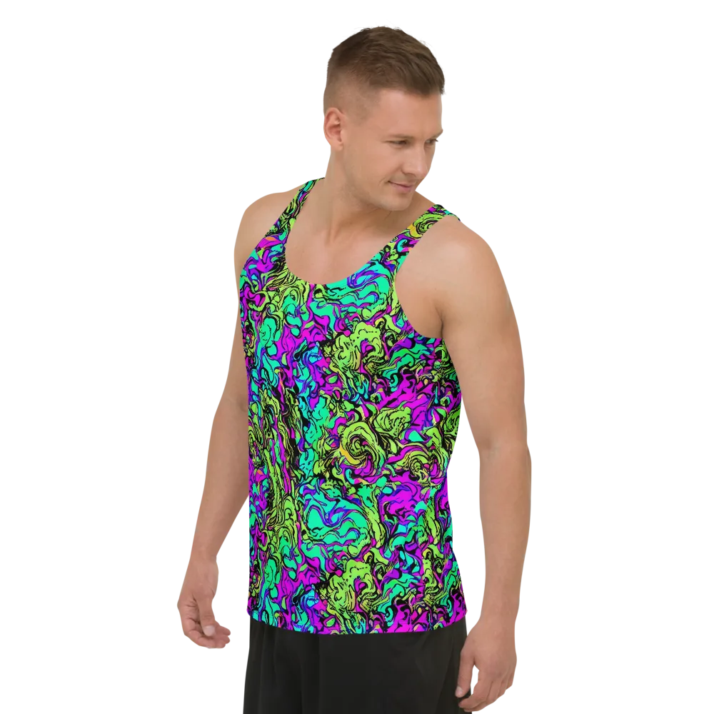 Electric Organics on Men's Tank Top — Left Front