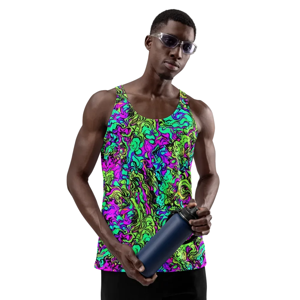 Electric Organics on Men's Tank Top — Front