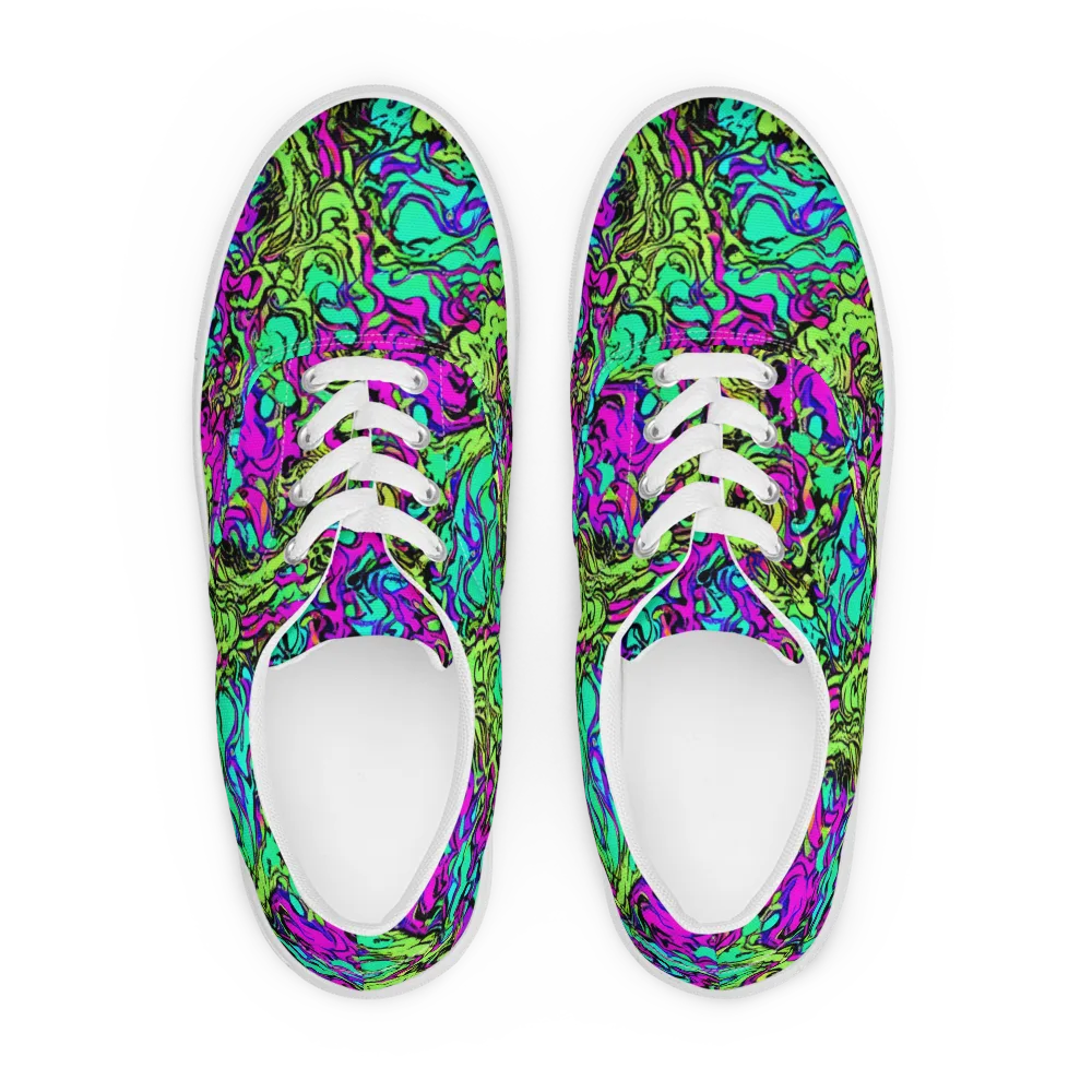 Electric Organics on Men's Lace-Up Canvas Shoes — Front