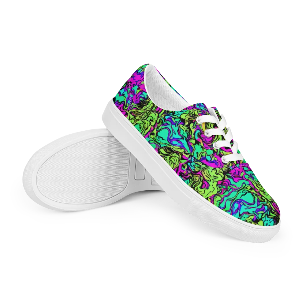 Electric Organics on Men's Lace-Up Canvas Shoes — Right Front