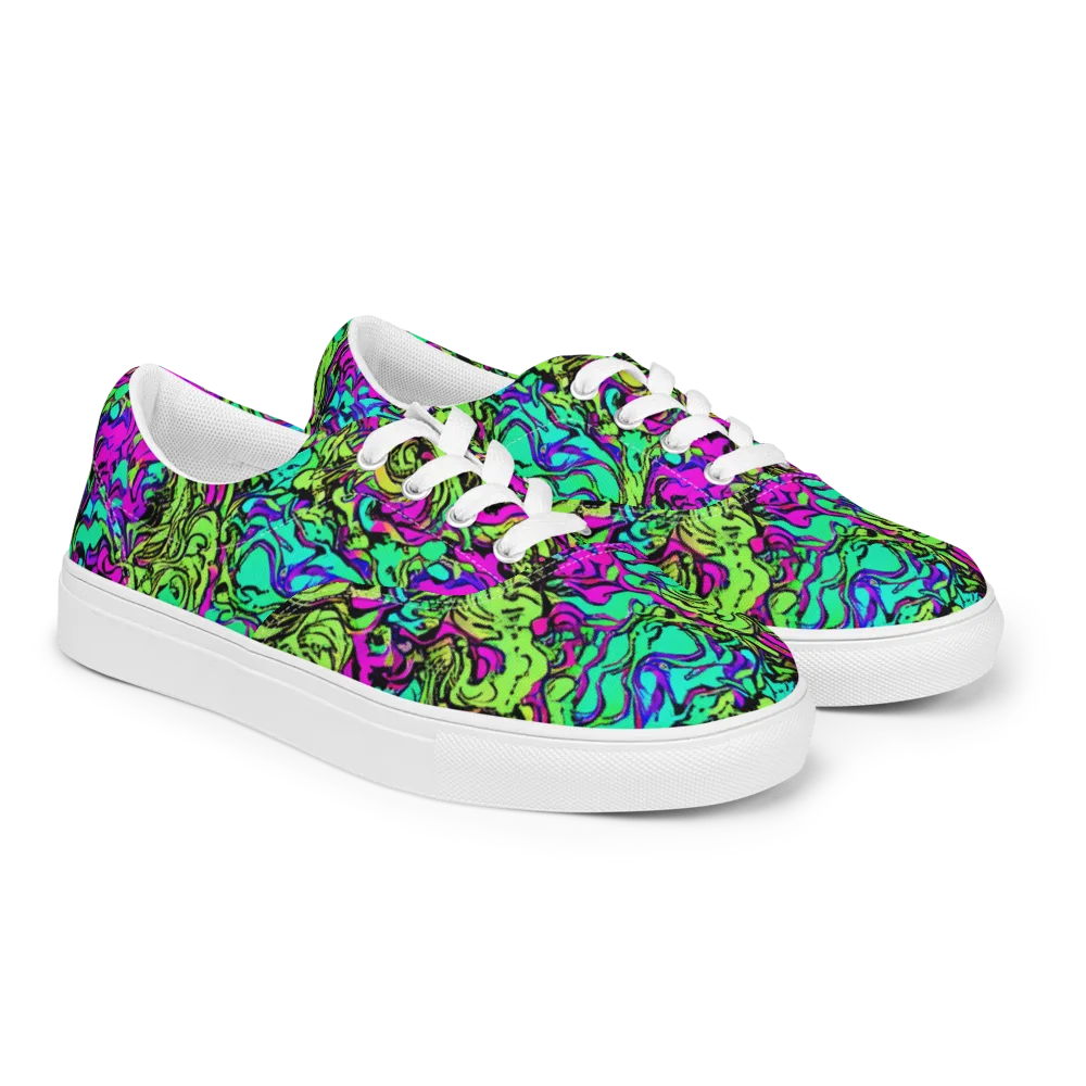 Electric Organics on Men's Lace-Up Canvas Shoes — Right Front