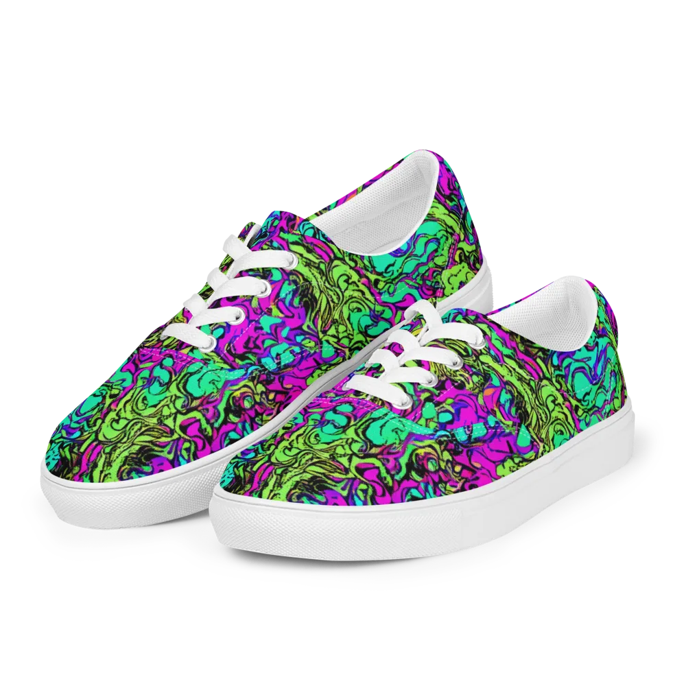 Electric Organics on Men's Lace-Up Canvas Shoes — Left Front