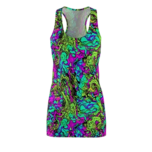 Electric Organics on a Racerback Dress