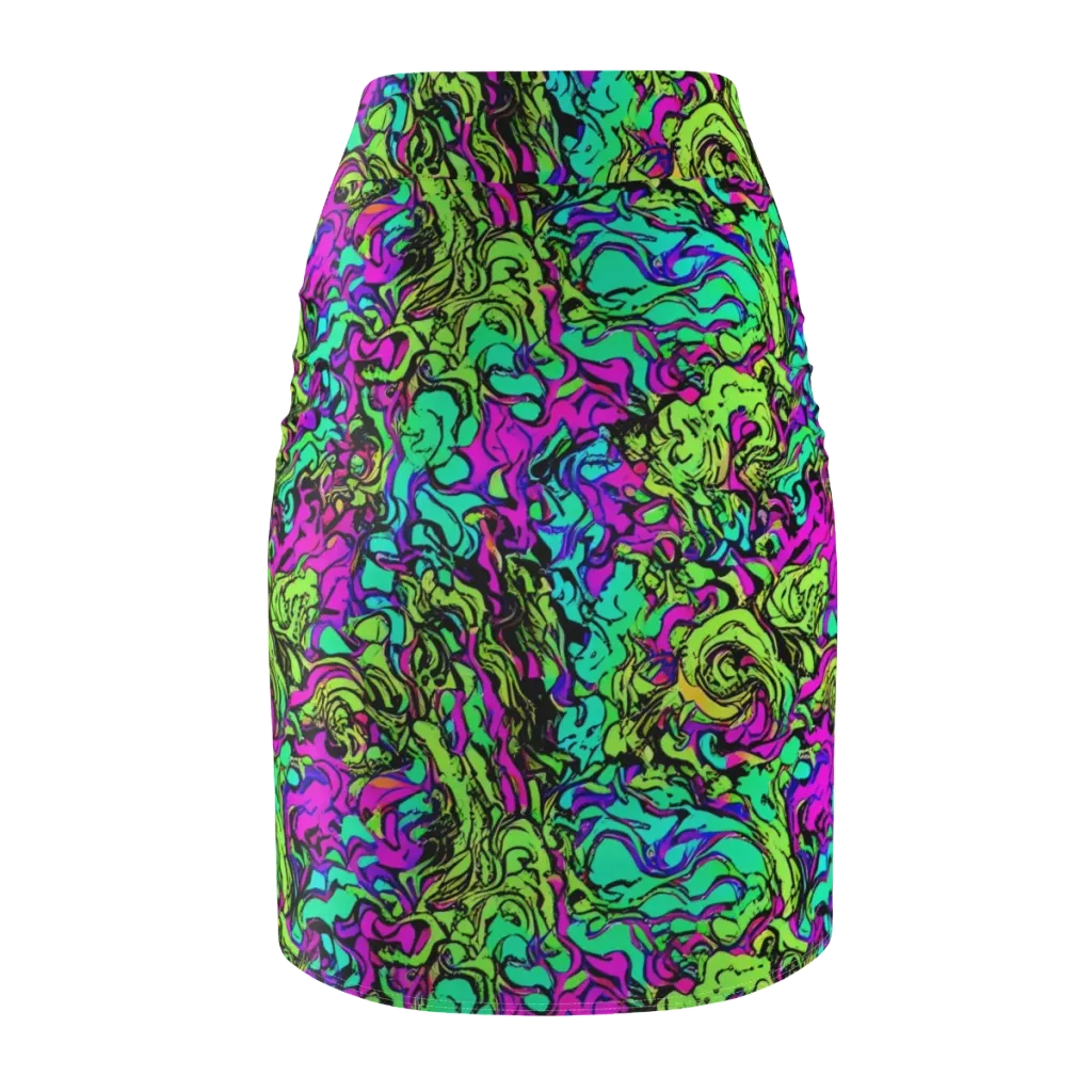 Electric Organics on Pencil Skirt — Back