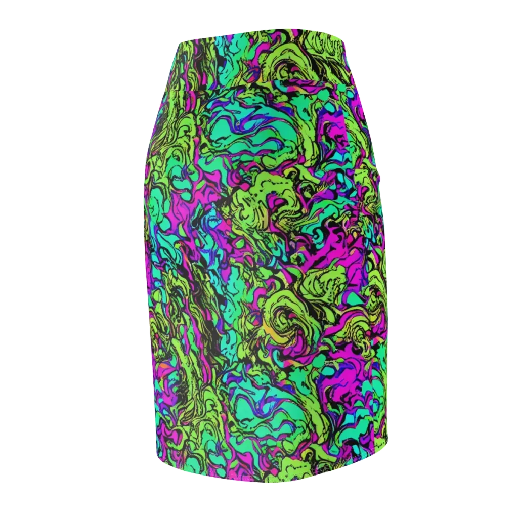 Electric Organics on Pencil Skirt — Back Side