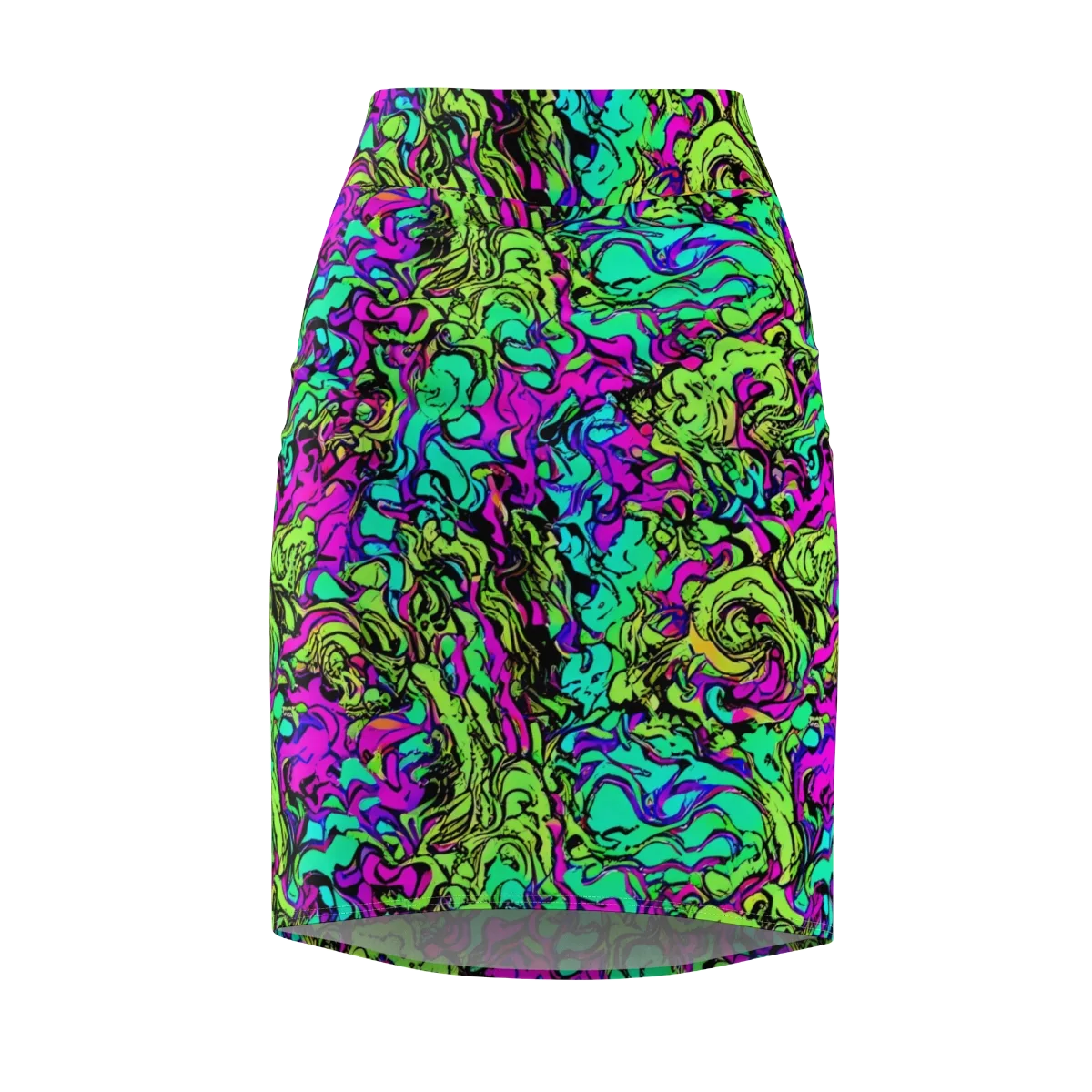 Electric Organics on Pencil Skirt — Front