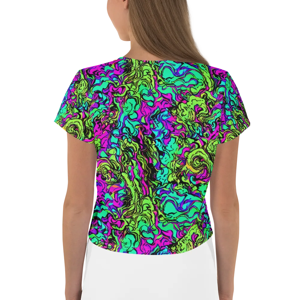 Electric Organics on Crop Tee — Back