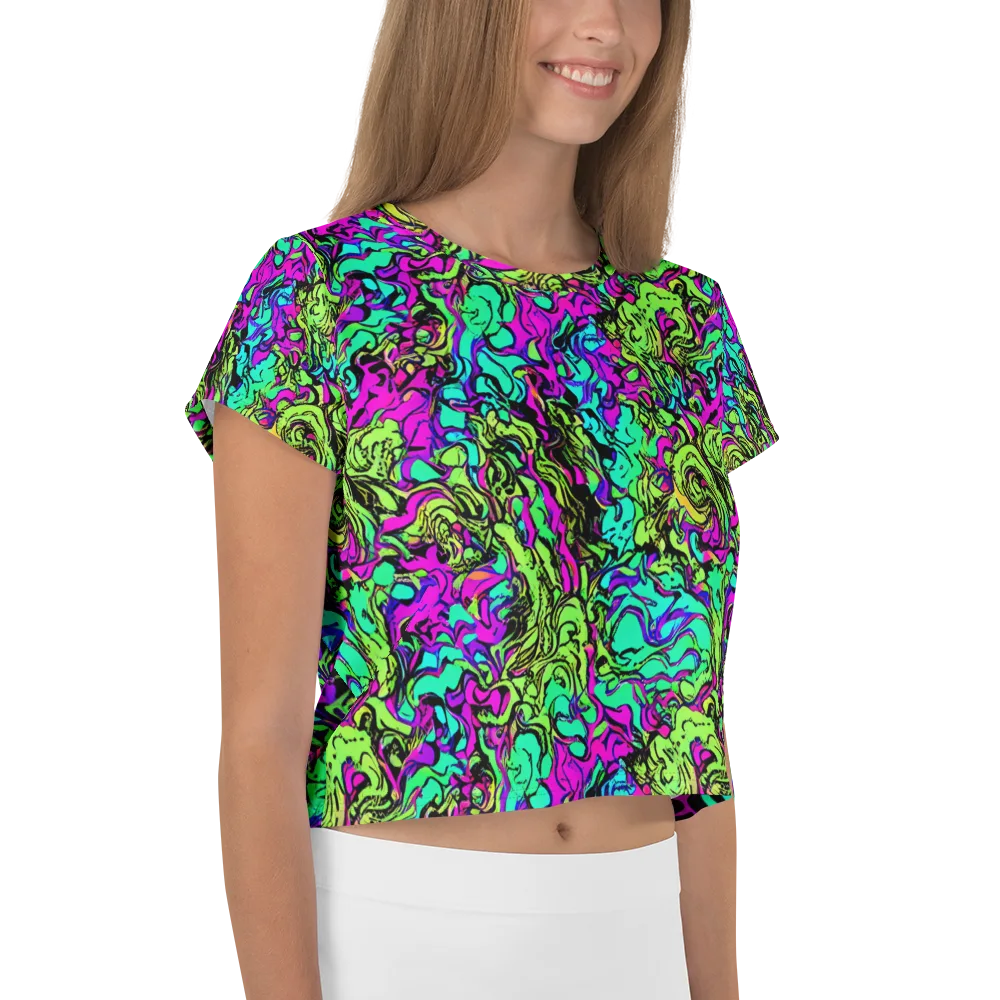 Electric Organics on Crop Tee — Right