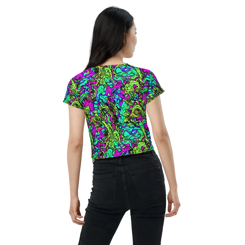 Electric Organics on Crop Tee — Back