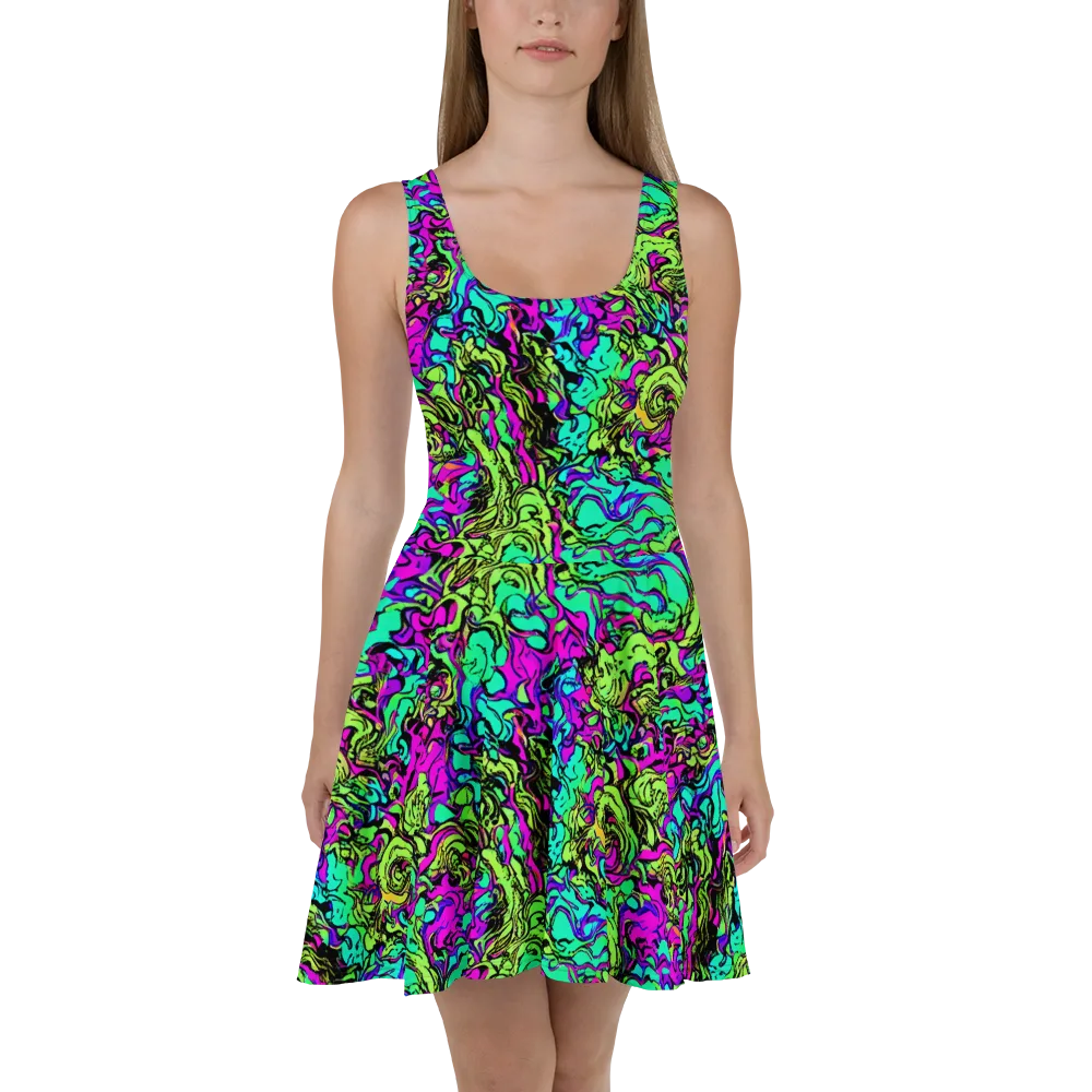 Electric Organics on Skater Dress — Front