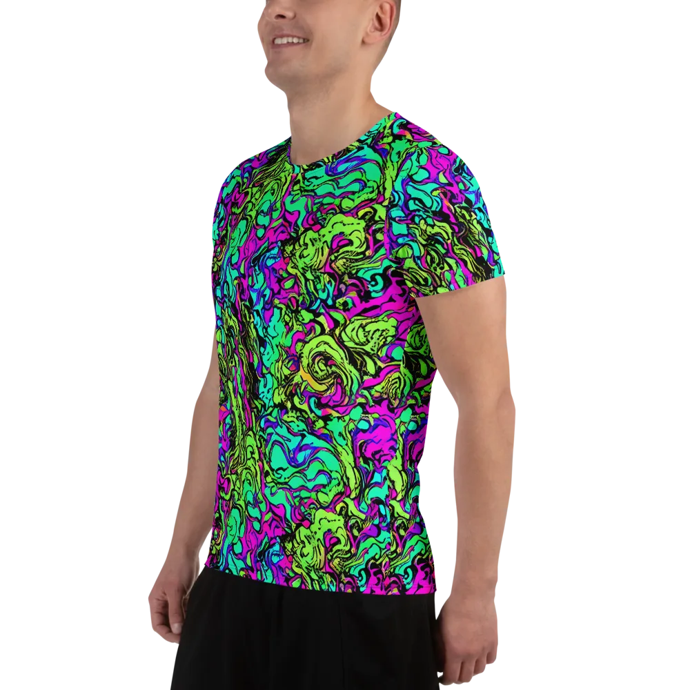 Electric Organics on Men's Athletic T-Shirt — Left