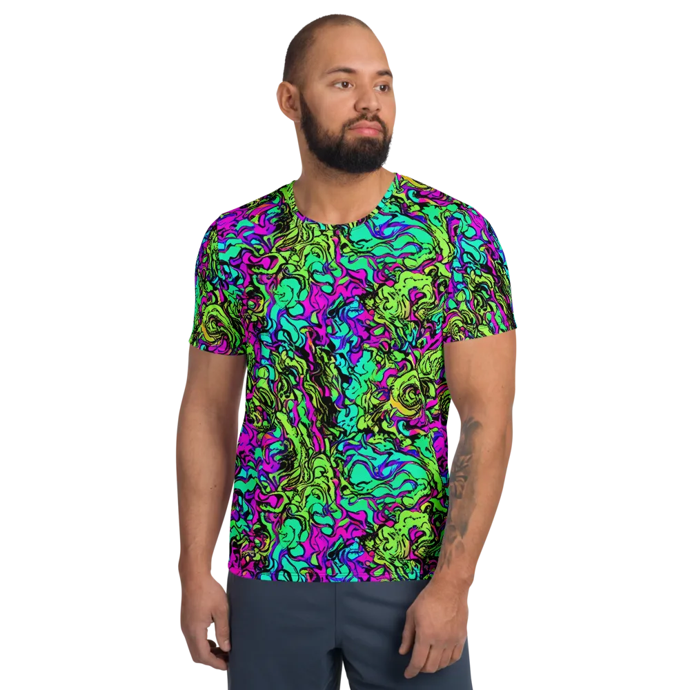 Electric Organics on Men's Athletic T-Shirt — Front