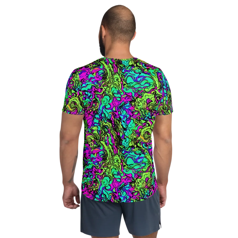 Electric Organics on Men's Athletic T-Shirt — Back