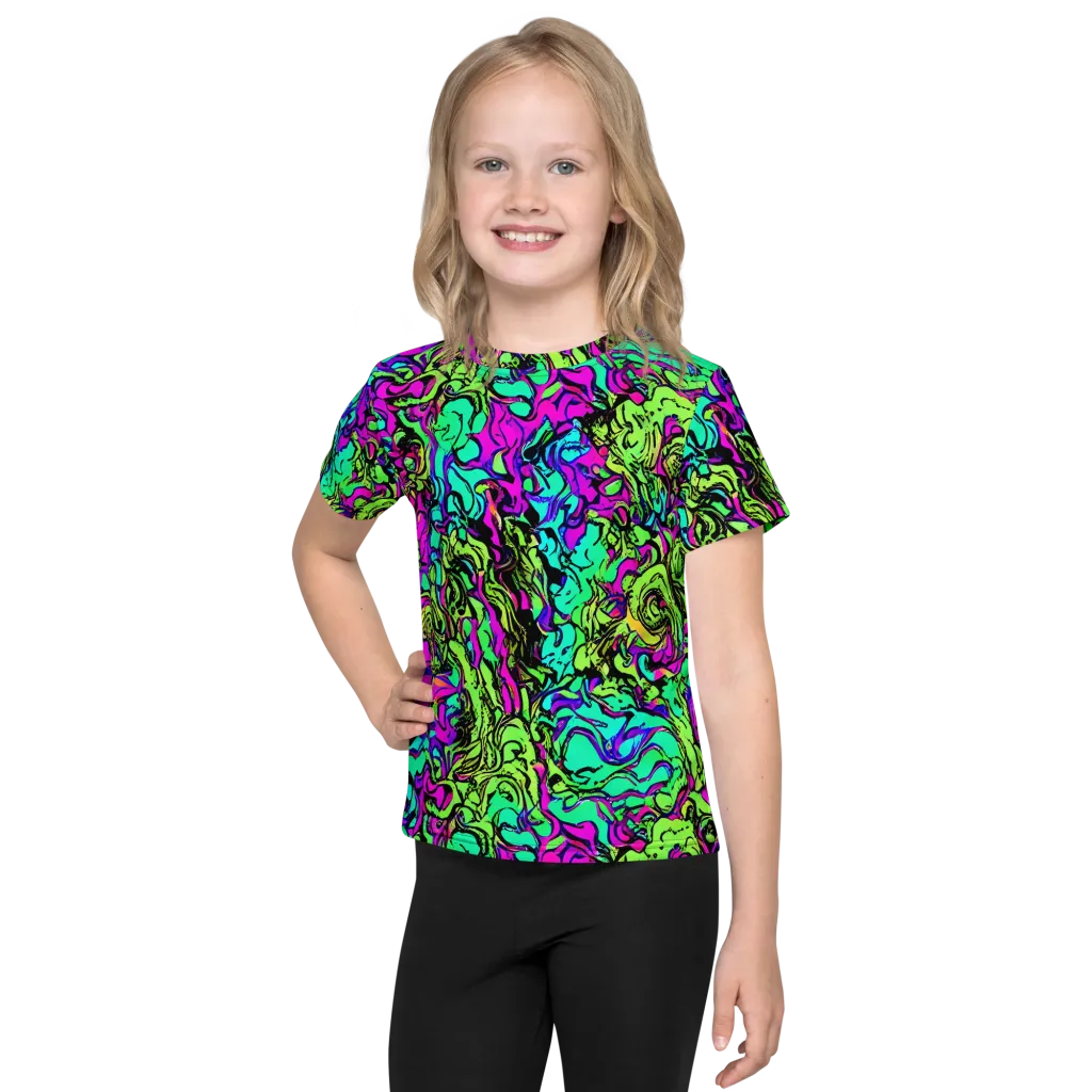Electric Organics on Kids Crew Neck T-Shirt — Front