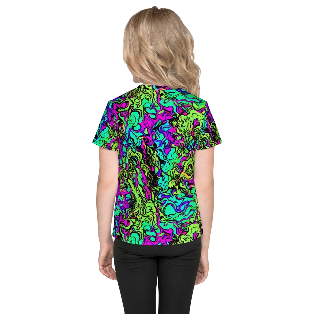 Electric Organics on Kids Crew Neck T-Shirt — Back