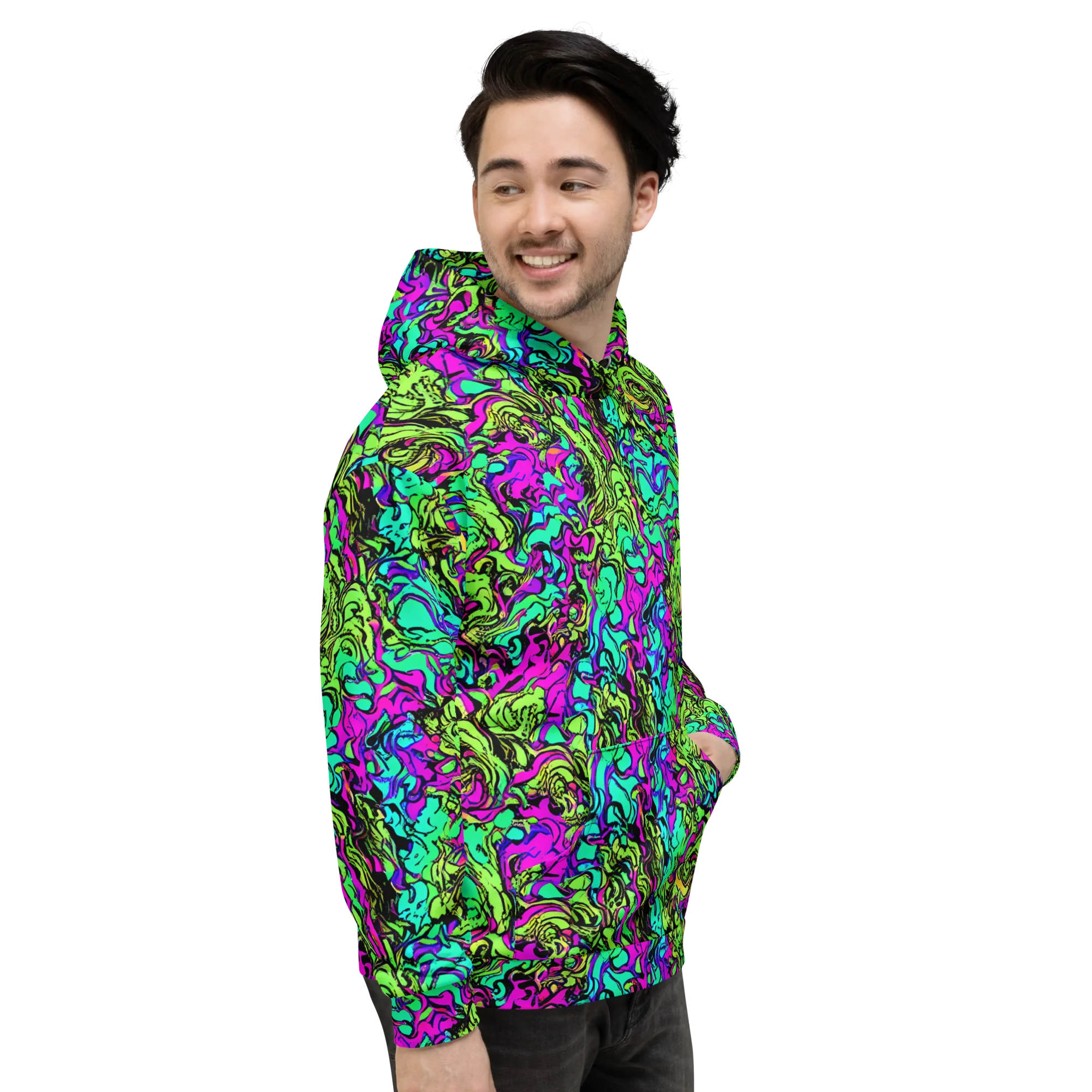 Electric Organics on Hoodie — Right