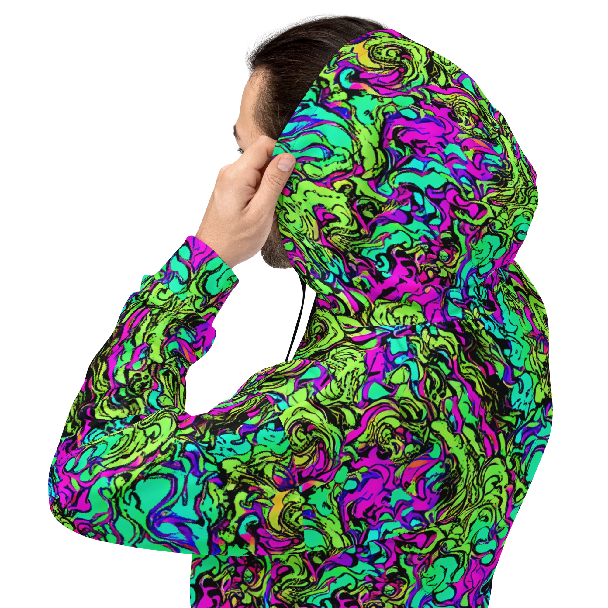 Electric Organics on Hoodie — Back