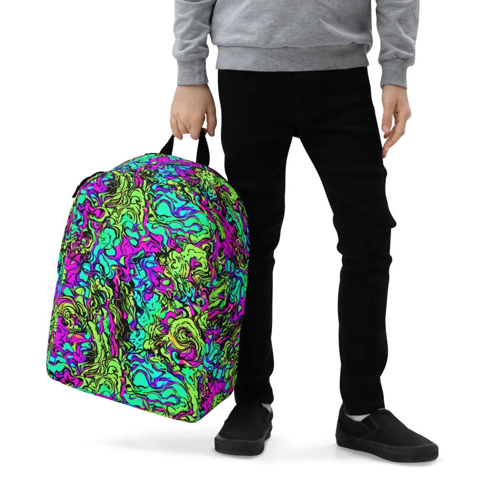 Electric Organics on Minimalist Backpack — Zoomed-in