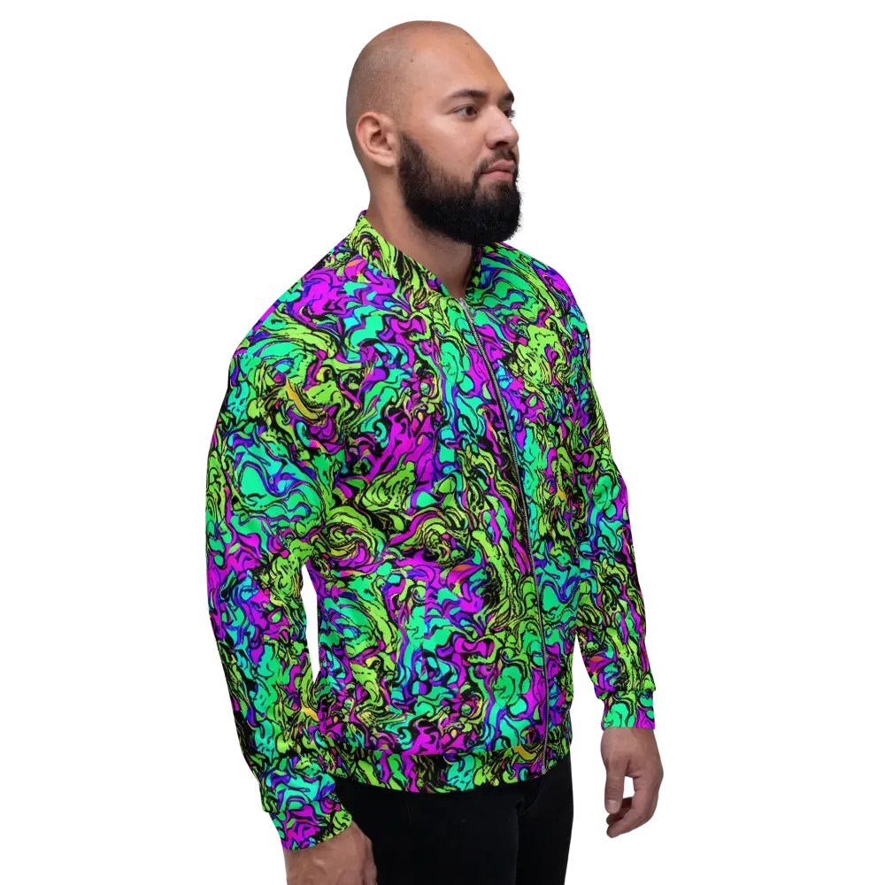Electric Organics on Bomber Jacket — Right