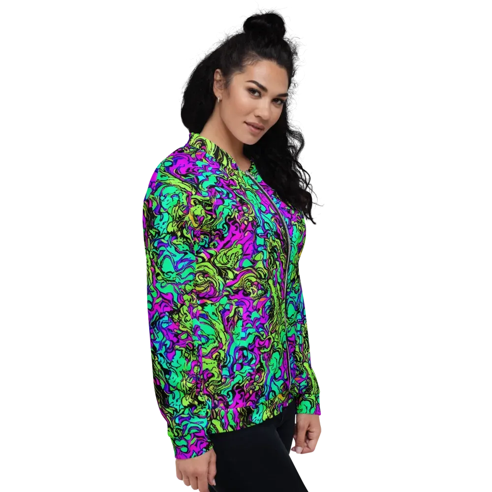 Electric Organics on Bomber Jacket — Right
