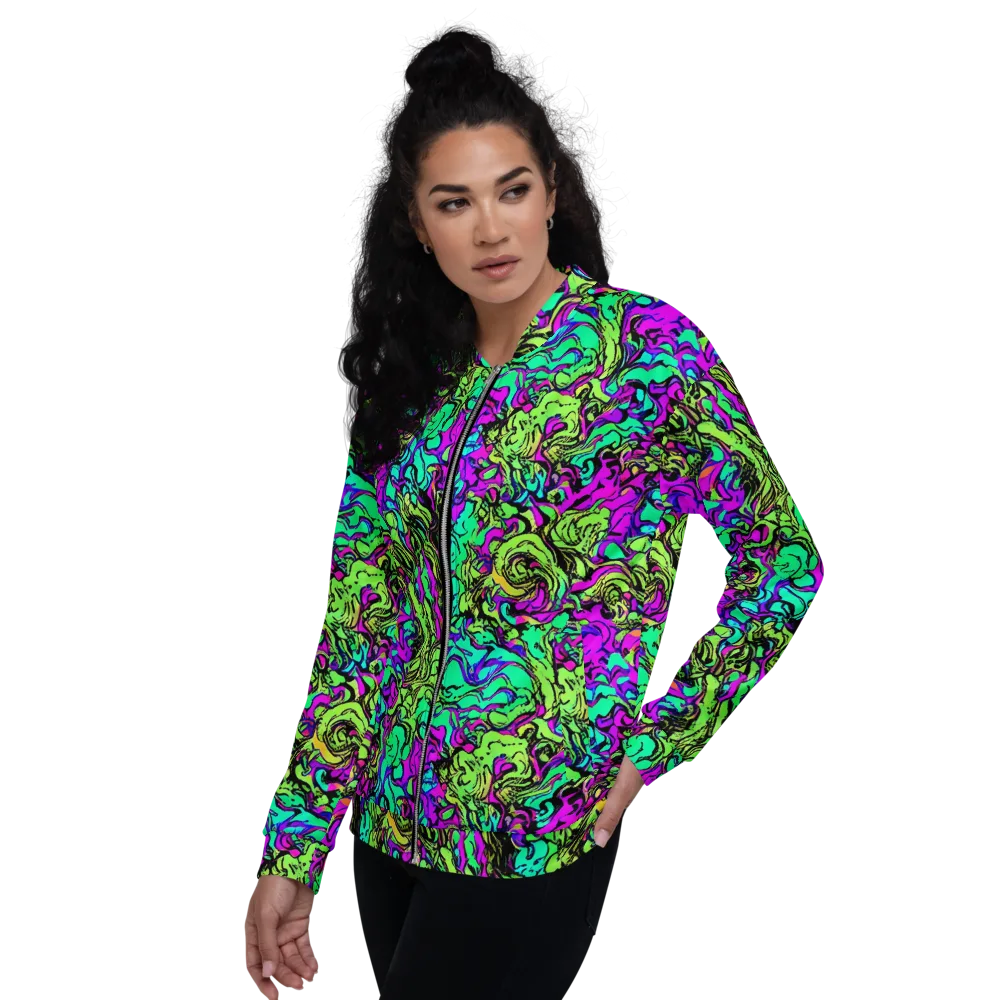 Electric Organics on Bomber Jacket — Left