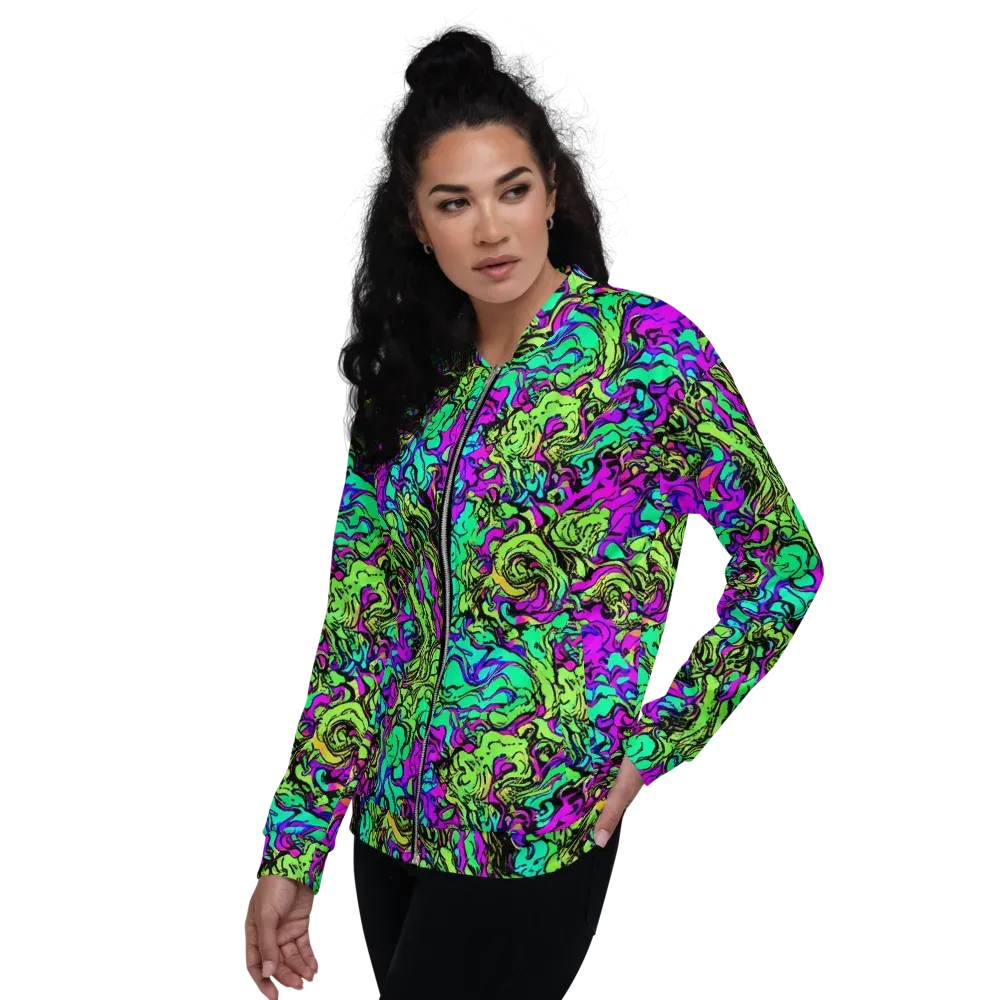Electric Organics on Bomber Jacket — Left