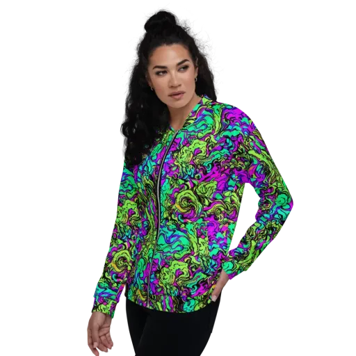 Electric Organics on a Bomber Jacket