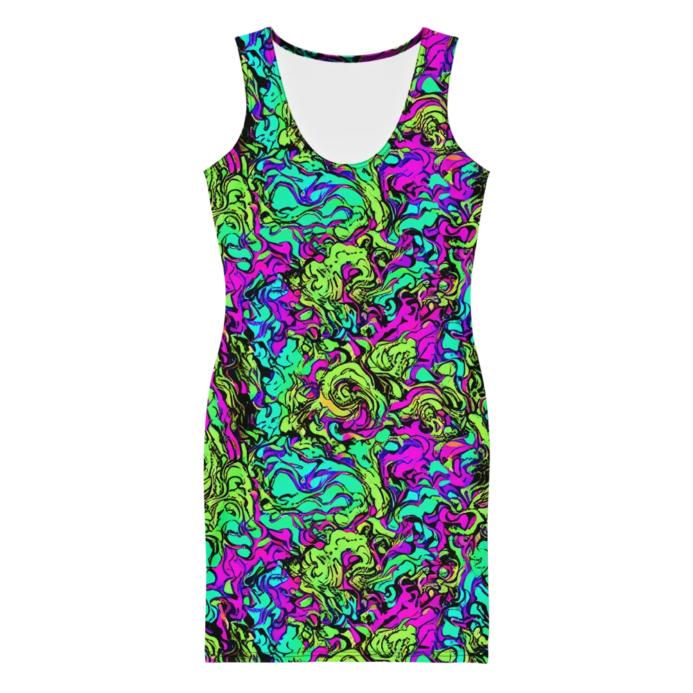 Electric Organics on Bodycon Dress — Front