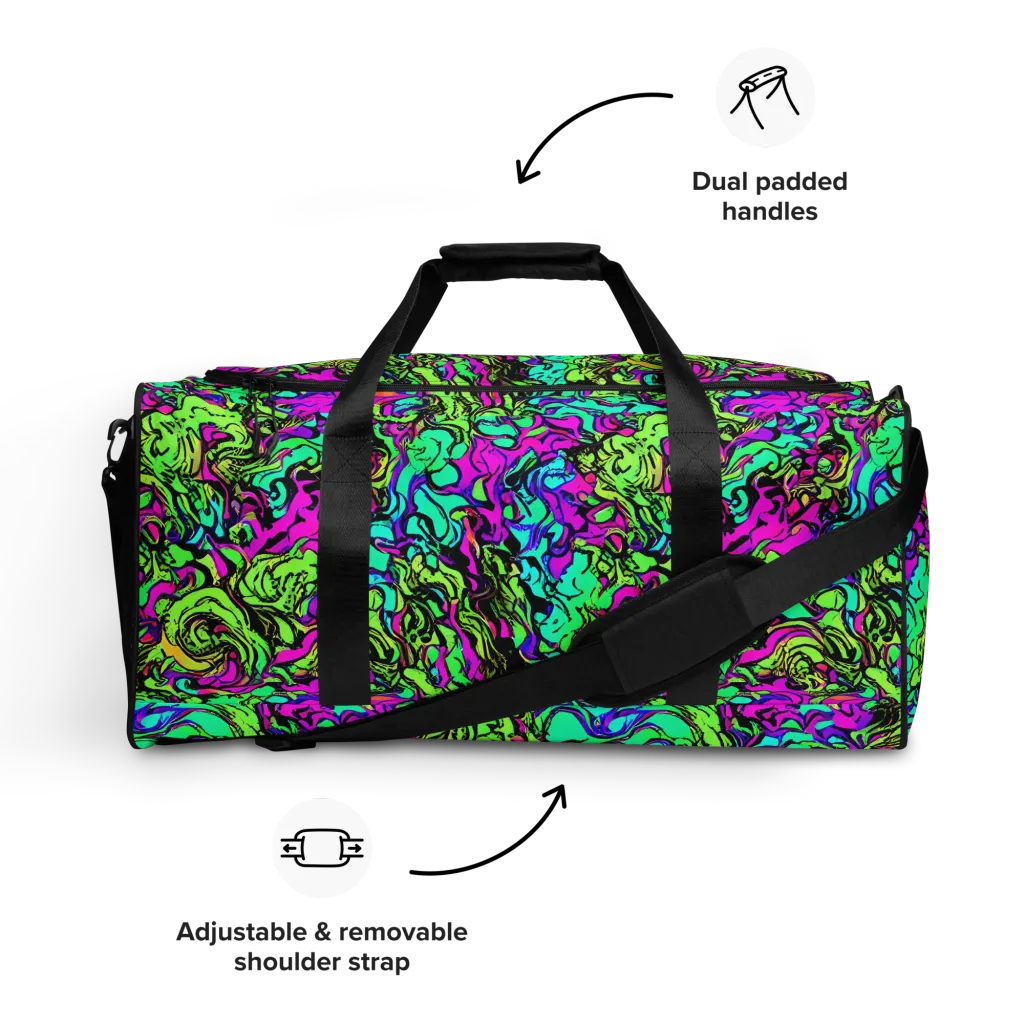 Electric Organics on Duffle Bag — Front