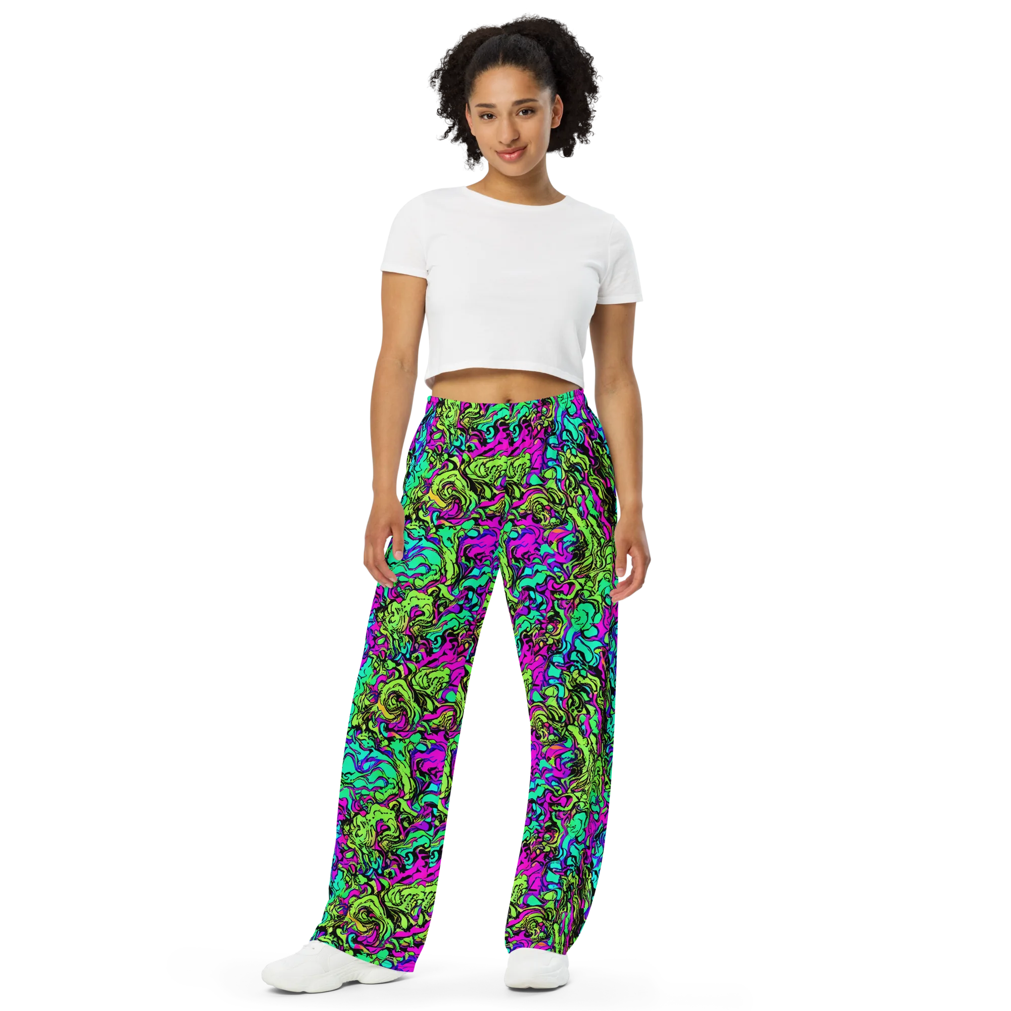 Electric Organics on Wide-Leg Pants — Front