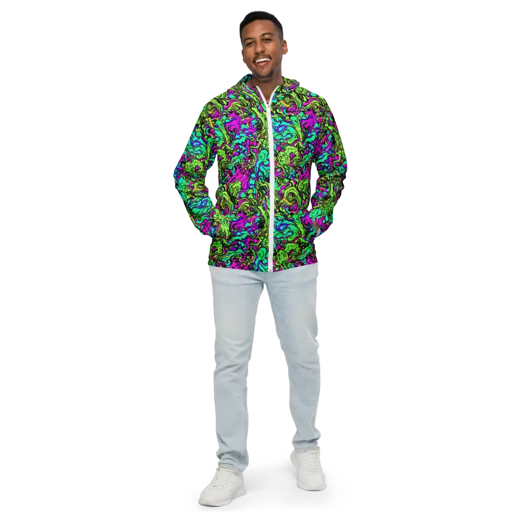 Electric Organics on Men's Windbreaker — Front