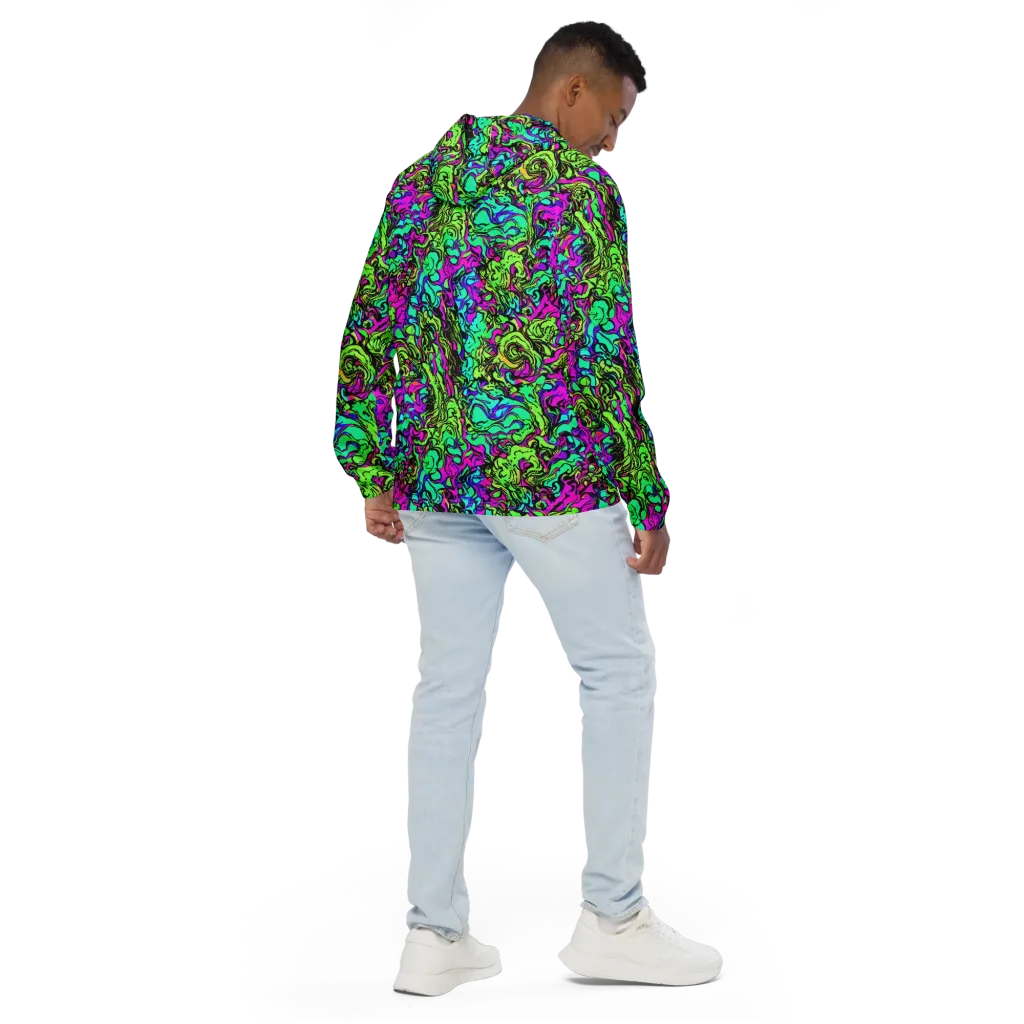 Electric Organics on Men's Windbreaker — Back