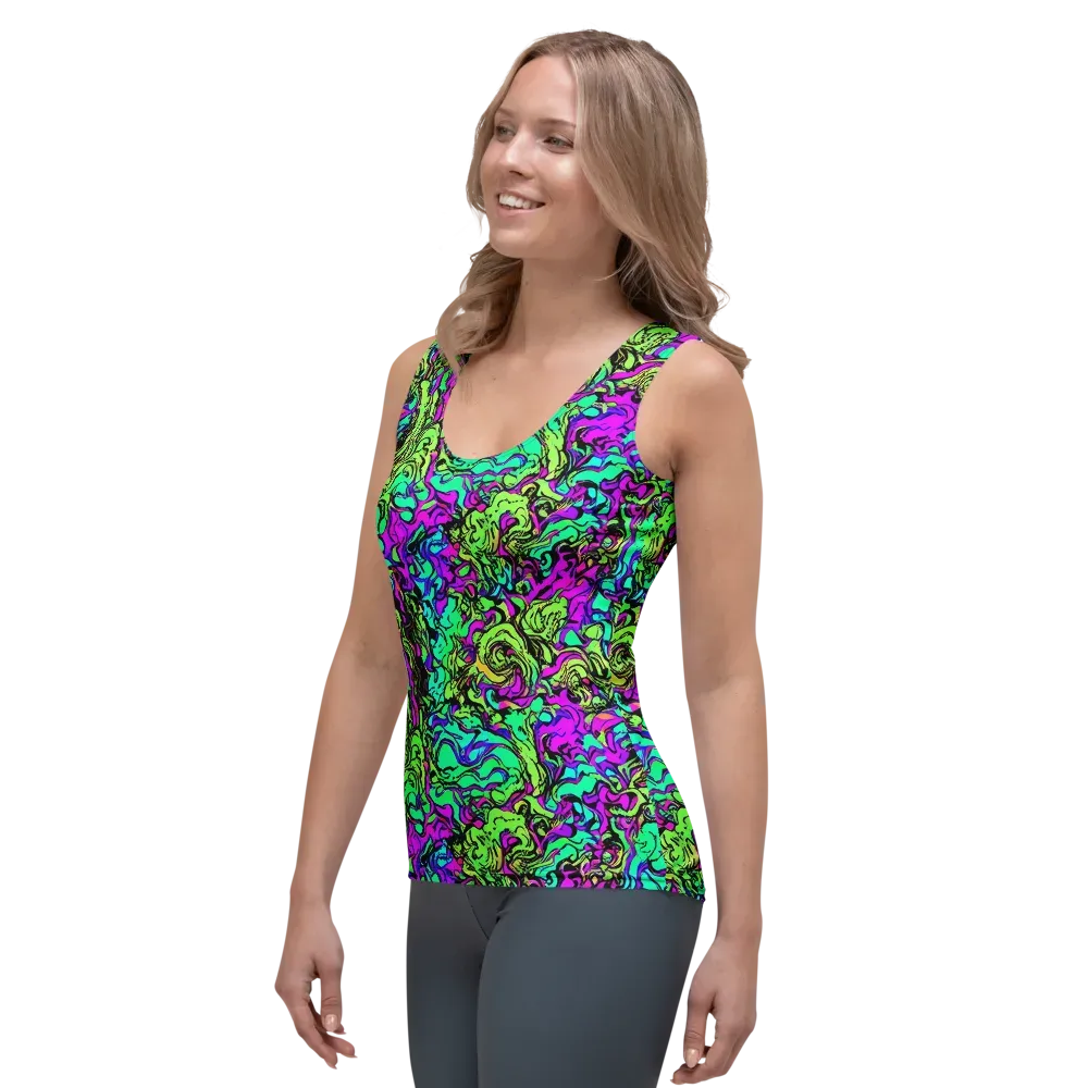 Electric Organics on Women's Tank Top — Left Front