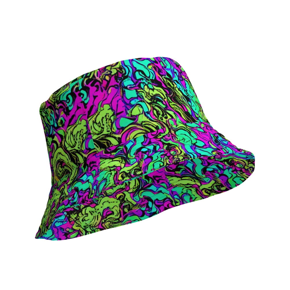 Electric Organics on Reversible Bucket Hat — Product details Outside