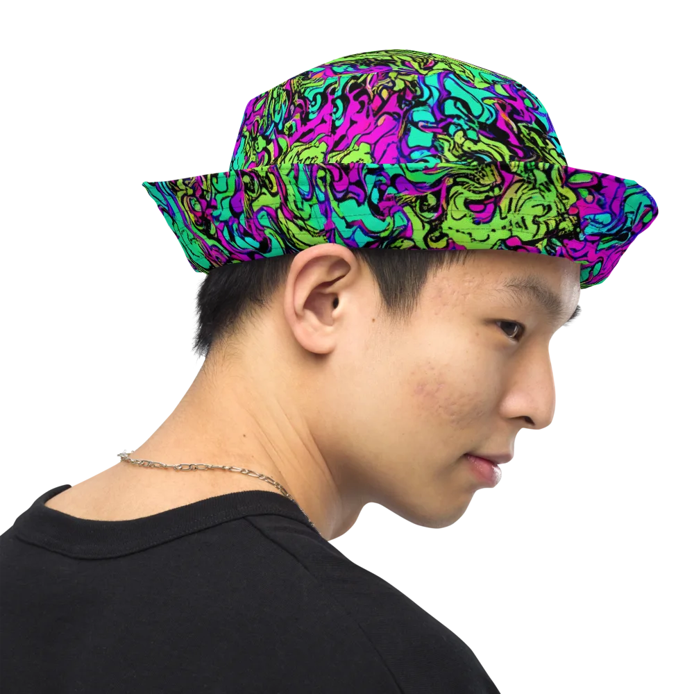Electric Organics on Reversible Bucket Hat — Right Outside