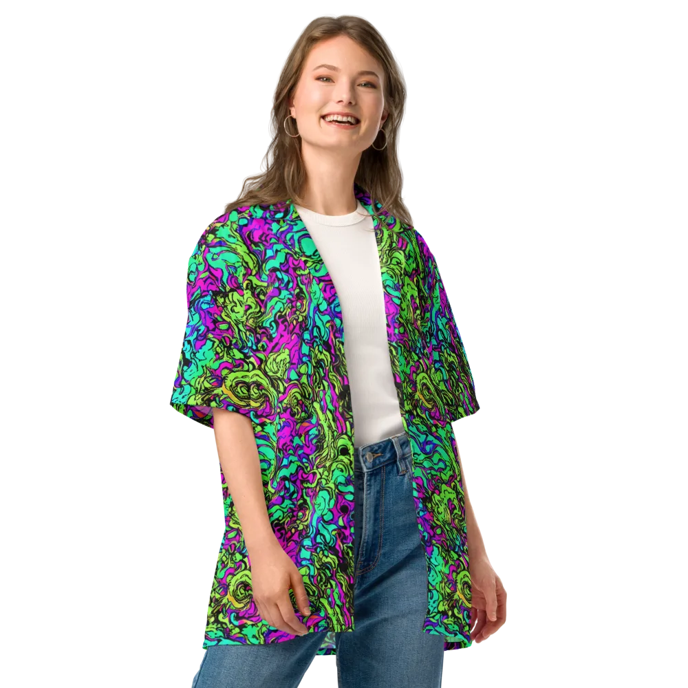 Electric Organics on Button Shirt — Front