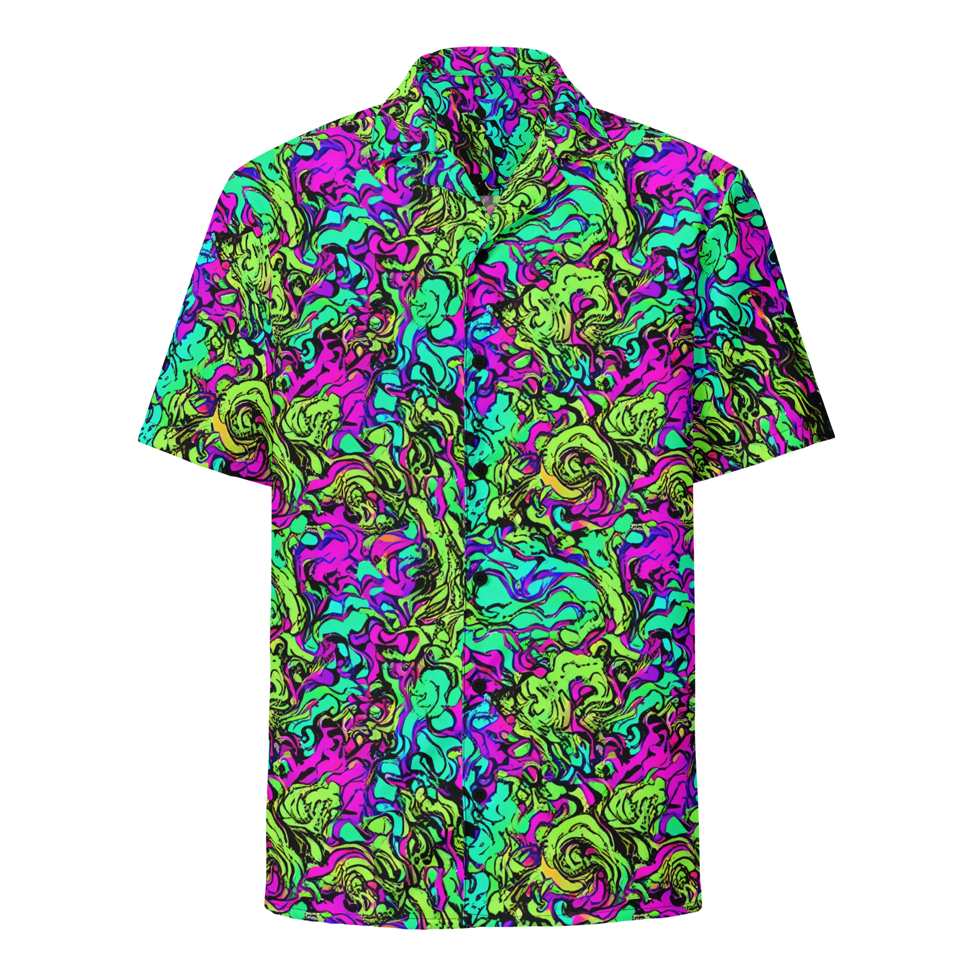 Electric Organics on Button Shirt — Front
