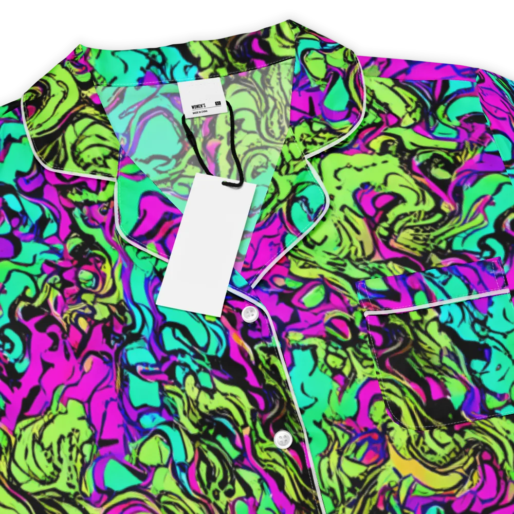 Electric Organics on Women's Short Sleeve Pajama Top — Product details