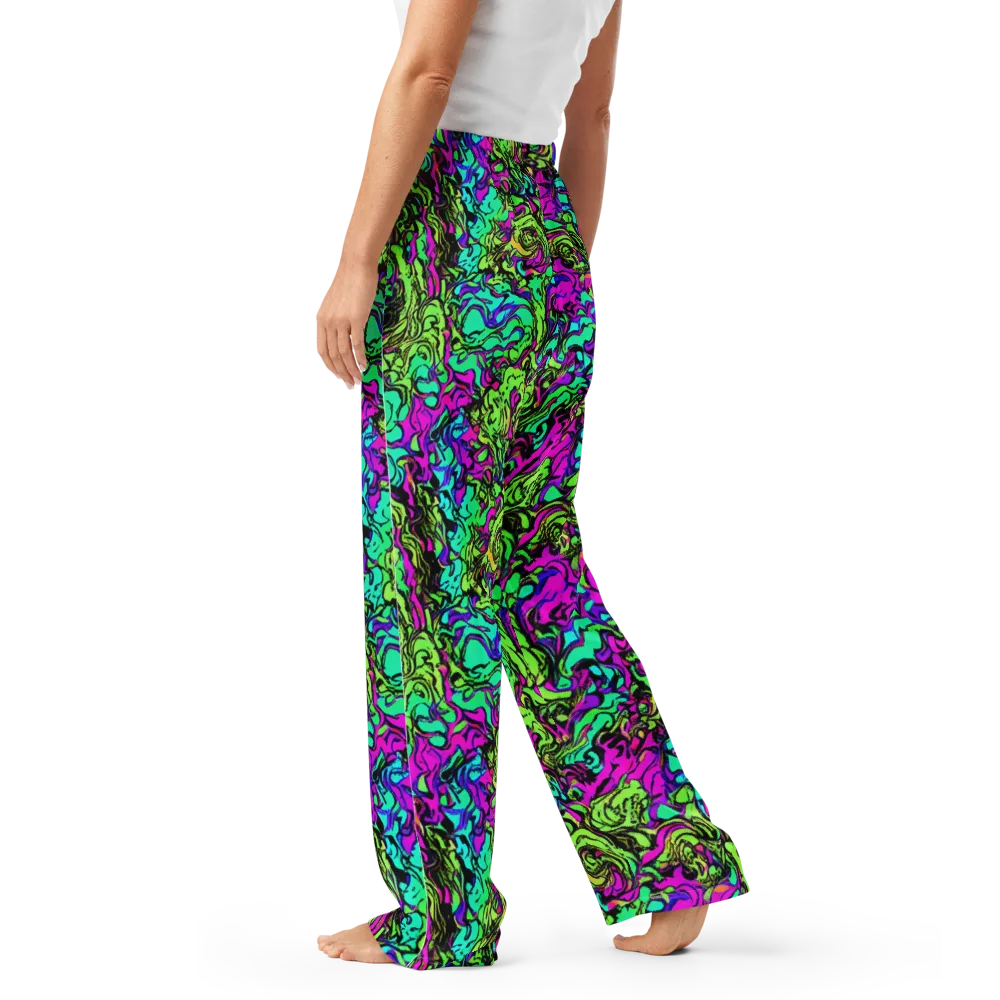 Electric Organics on Women's Pajama Pants — Left